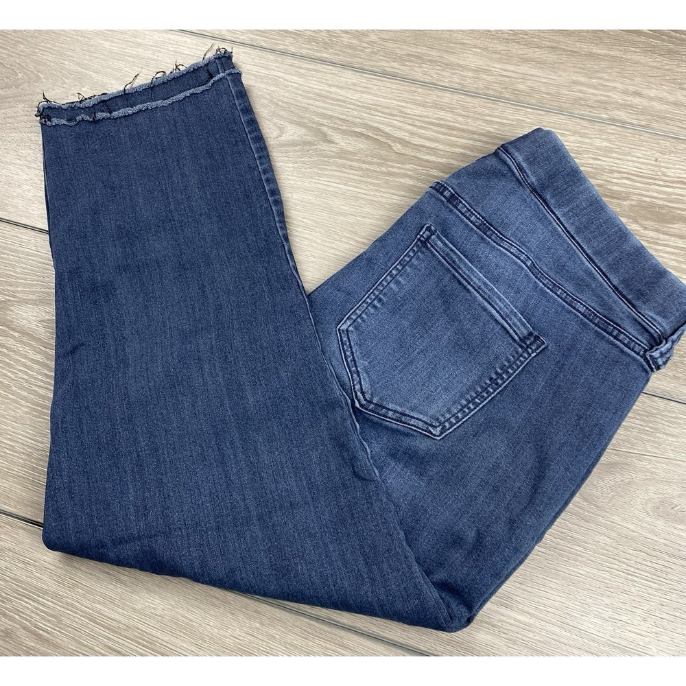 Liverpool Women's The Slim Pull On Raw Denim Jeggings Jeans Blue Size 16 W